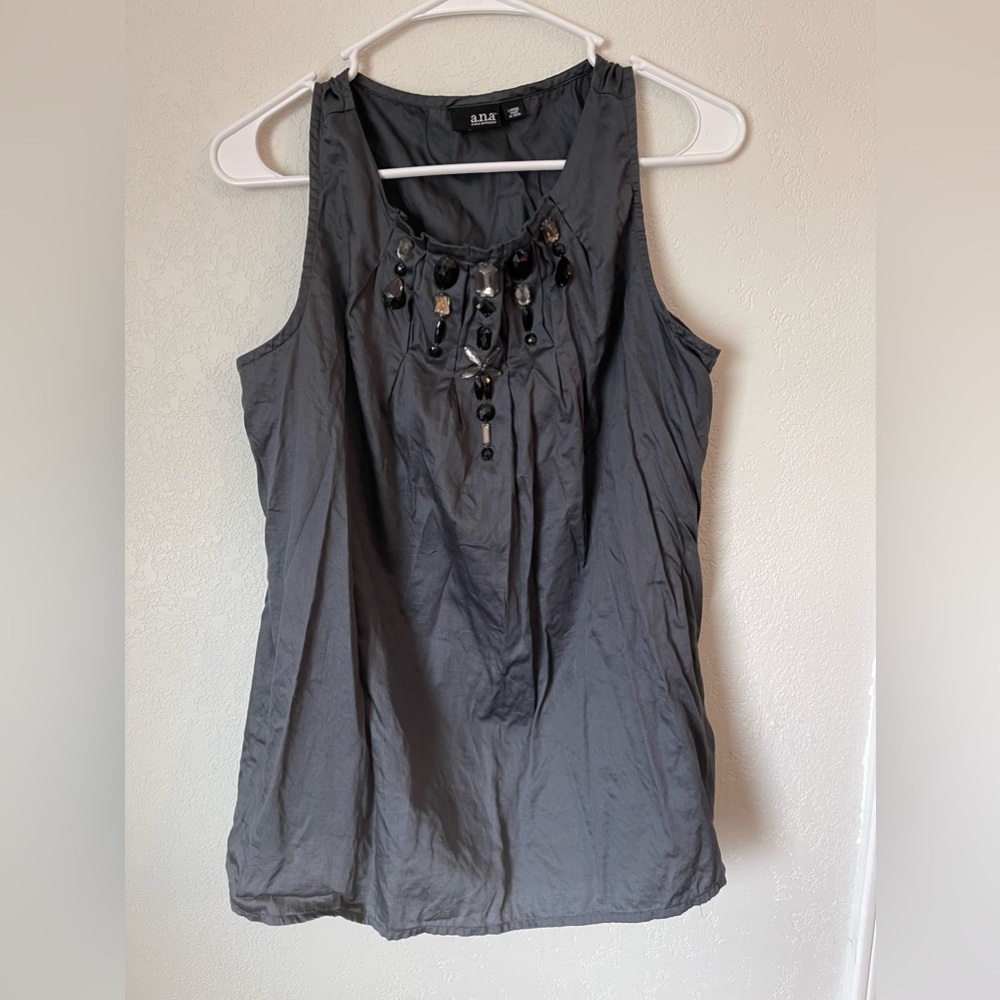 a.n.a beaded tank top size L